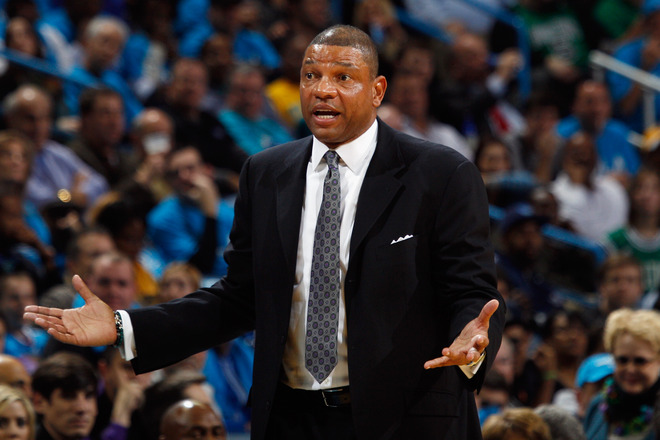   Doc Rivers Of The Boston Celtics Talks