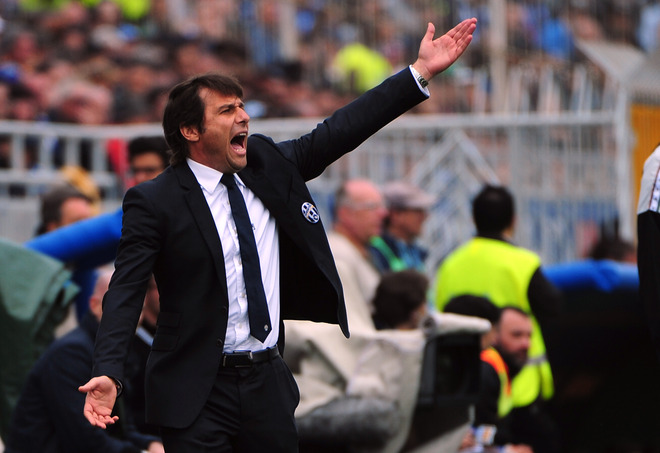 Juventus' Coach Antonio Conte Gestures