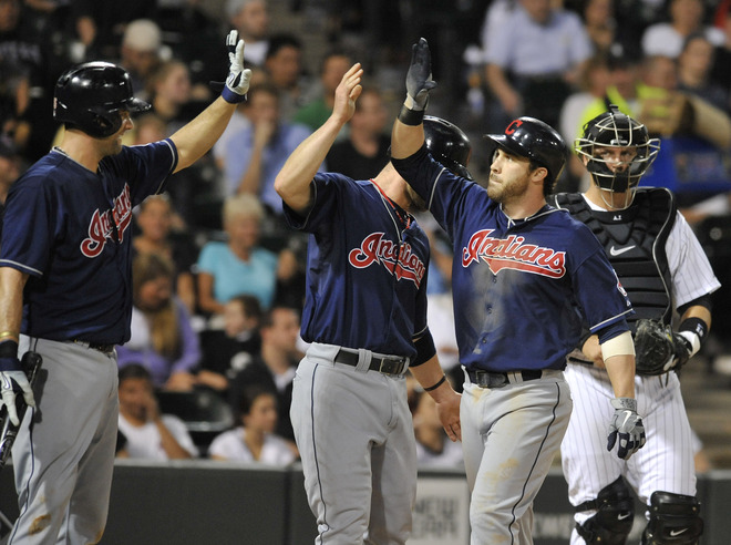   Jason Kipnis #22 (R) Of The Cleveland Indians Is