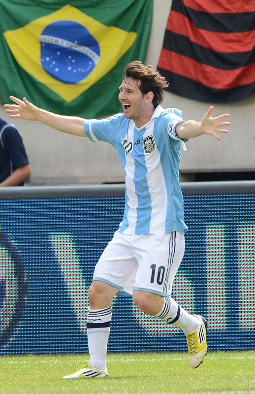 Argentine Player Lionel Messi Celebrates
