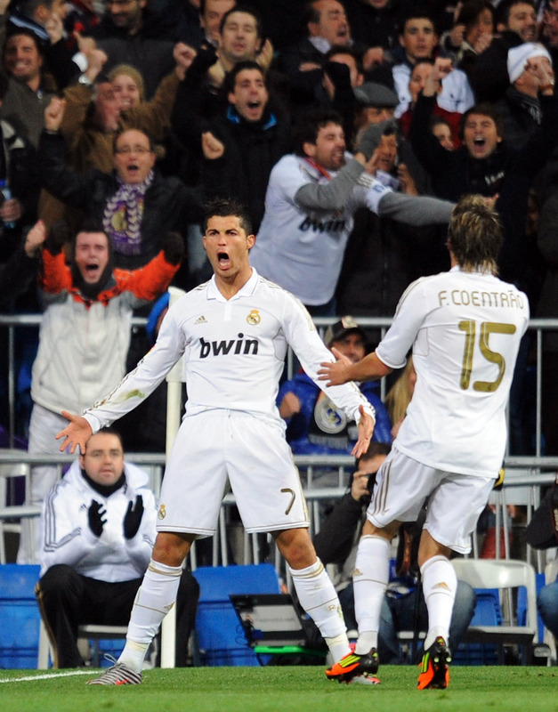   Cristiano Ronaldo Of Real Madrid Celebrates