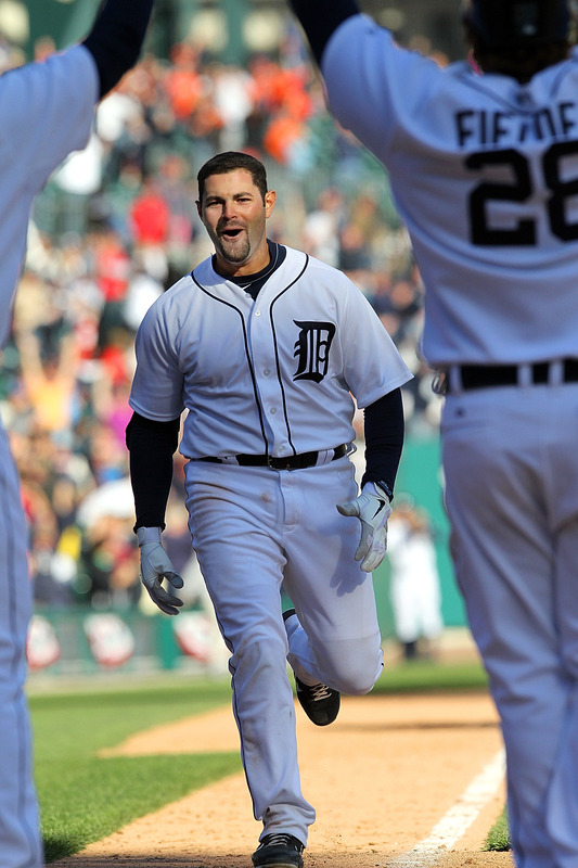  Alex Avila #13 Of The Detroit Tigers Runs