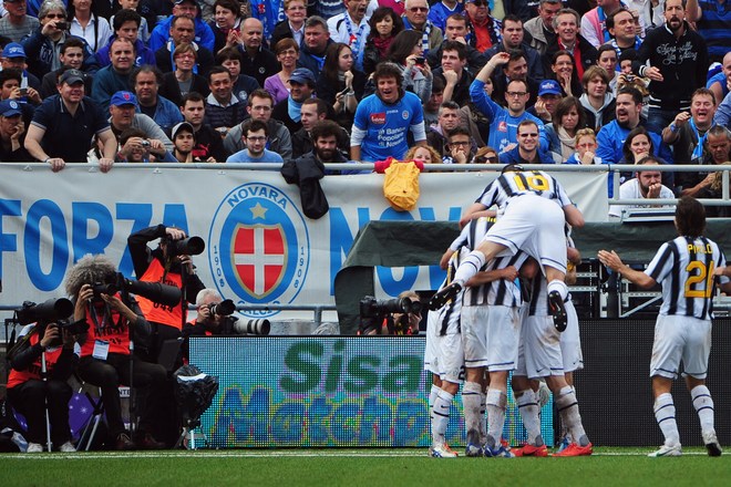 Juventus' Forward Marco Borriello Celebrates