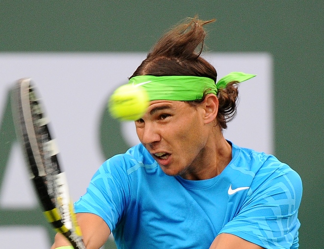 Rafael Nadal Of Spain Returns