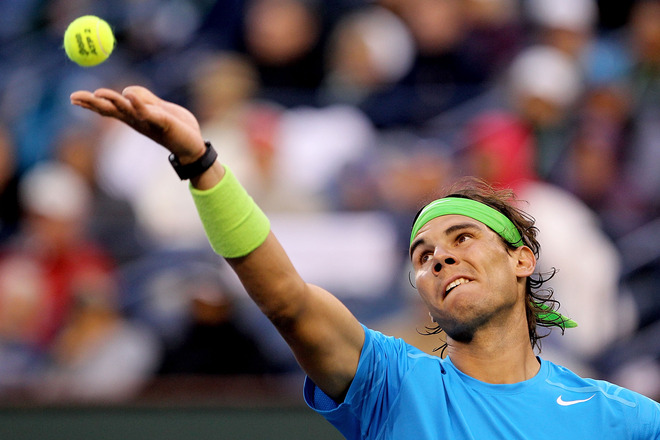  Rafael Nadal Of Spain Serves