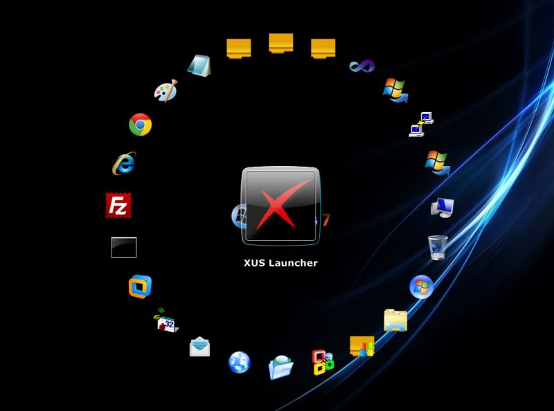 أجمــل برنامج لإدارة وتنظيم وترتيب سطح المكتب Xus-desktop-screenshot-1