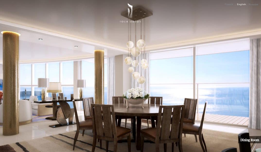 اغلى شقة فى العالم Monaco-penthouse-formal-dining-with-pendant-lighting-and-ocean-views1