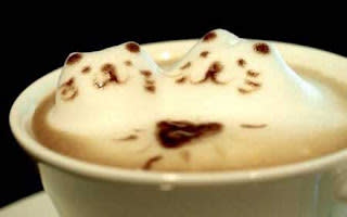 رغوة فنية ثلاثية الأبعاد لفنجان القهوة  6