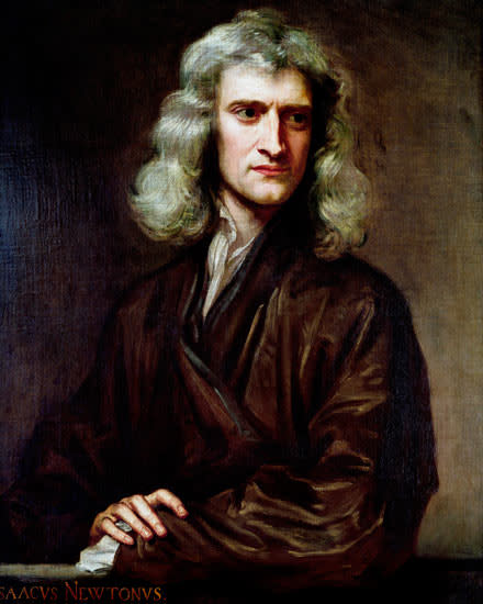 المؤكد أن مقولة ” الفرق بين العبقرية والجنون شعرة رقيقة “ .. هي مقولة صحيحة أحياناً Sir-Isaac-Newton