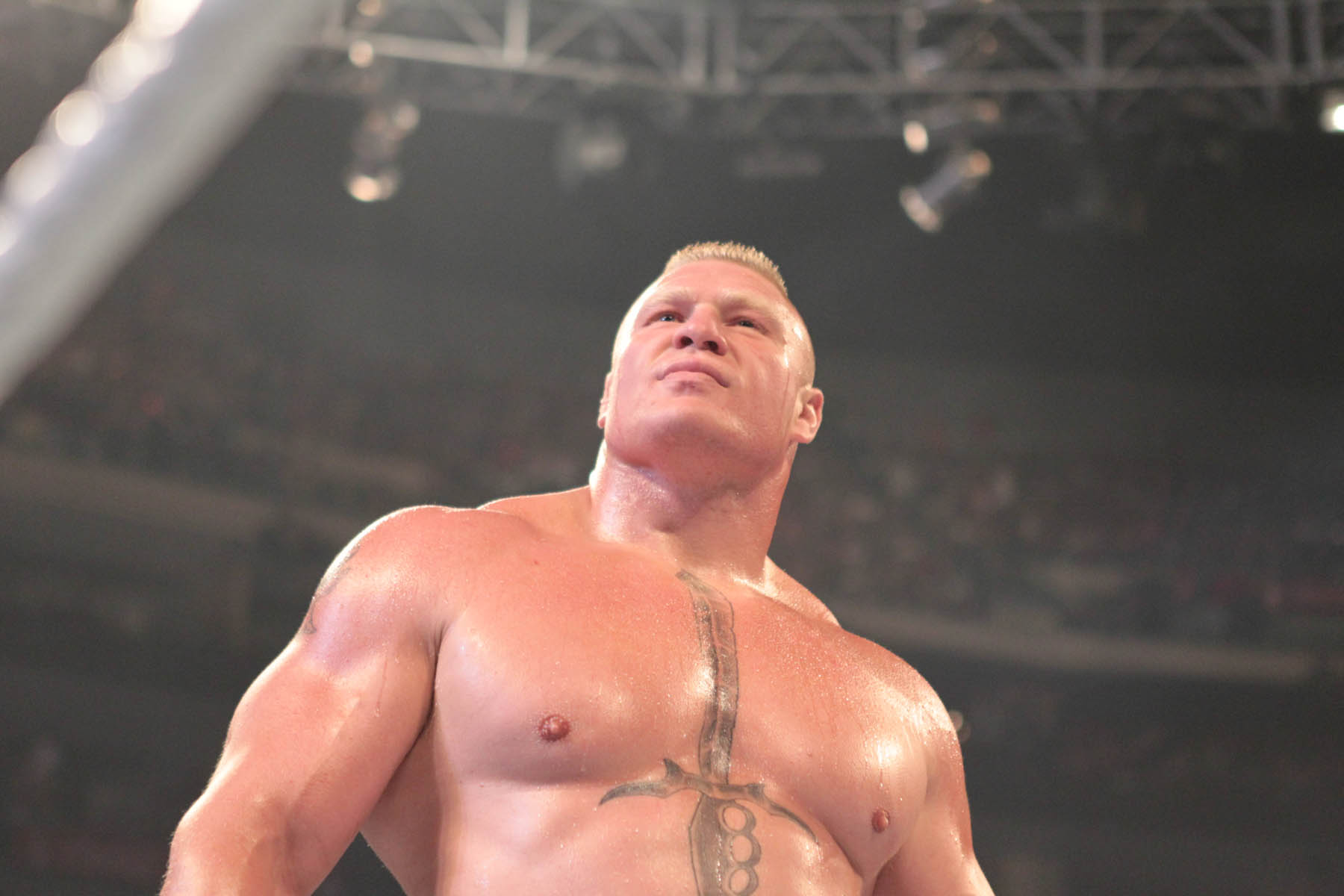 Brock Lesnar finally back where he belongs . un