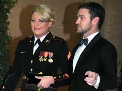 justin timberlake marine ball. Justin Timberlake Marine Ball. Singer/actor Justin Timberlake made good on 