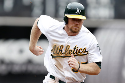 Brandon Moss has a right hip problem that will require offseason surgery.