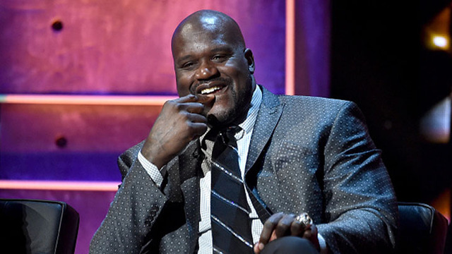Shaquille O'Neal, deep in thought.