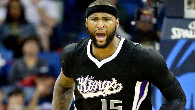 DeMarcus Cousins doesn't believe what he's hearing.