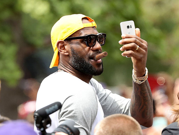 LeBron James has clearly let himself go. (Getty Images)