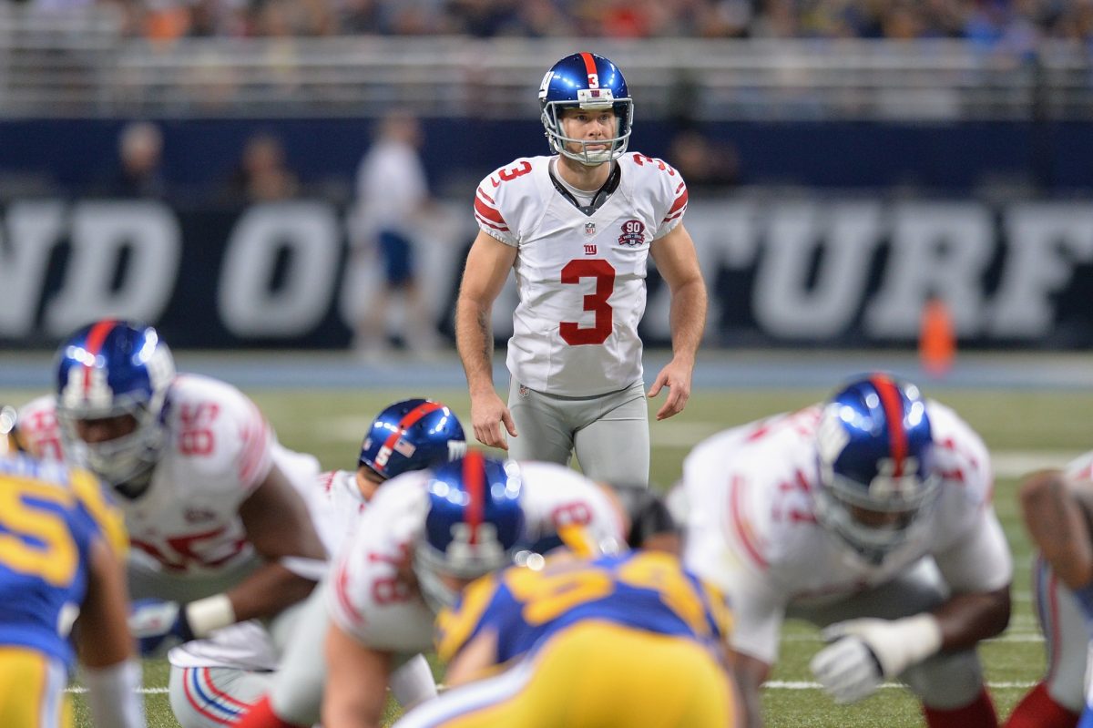 Josh Brown will miss Week 1 against the Cowboys. (Getty Images)