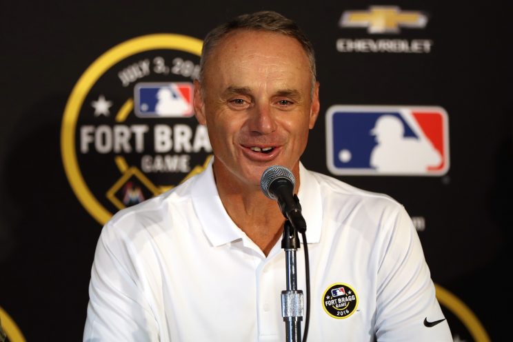 Rob Manfred is ready to bring some changes to baseball. (Getty Images/Alex Trautwig)