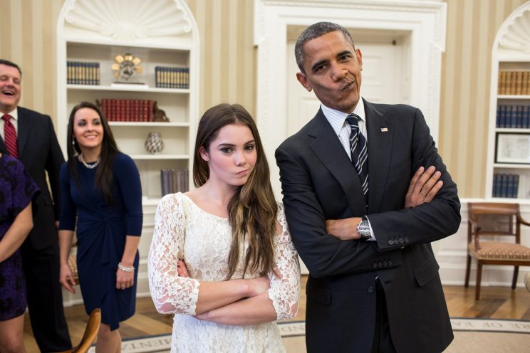 McKayla Maroney is definitely impressed with the latest Olympic meme. (Getty)