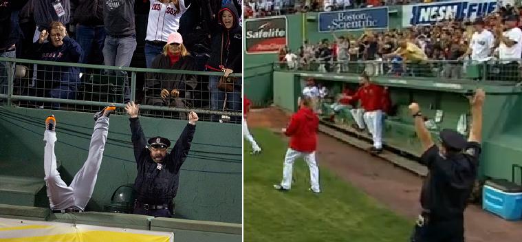 History repeated itself in epic fashion Wednesday night in Boston. (AP/MLB)