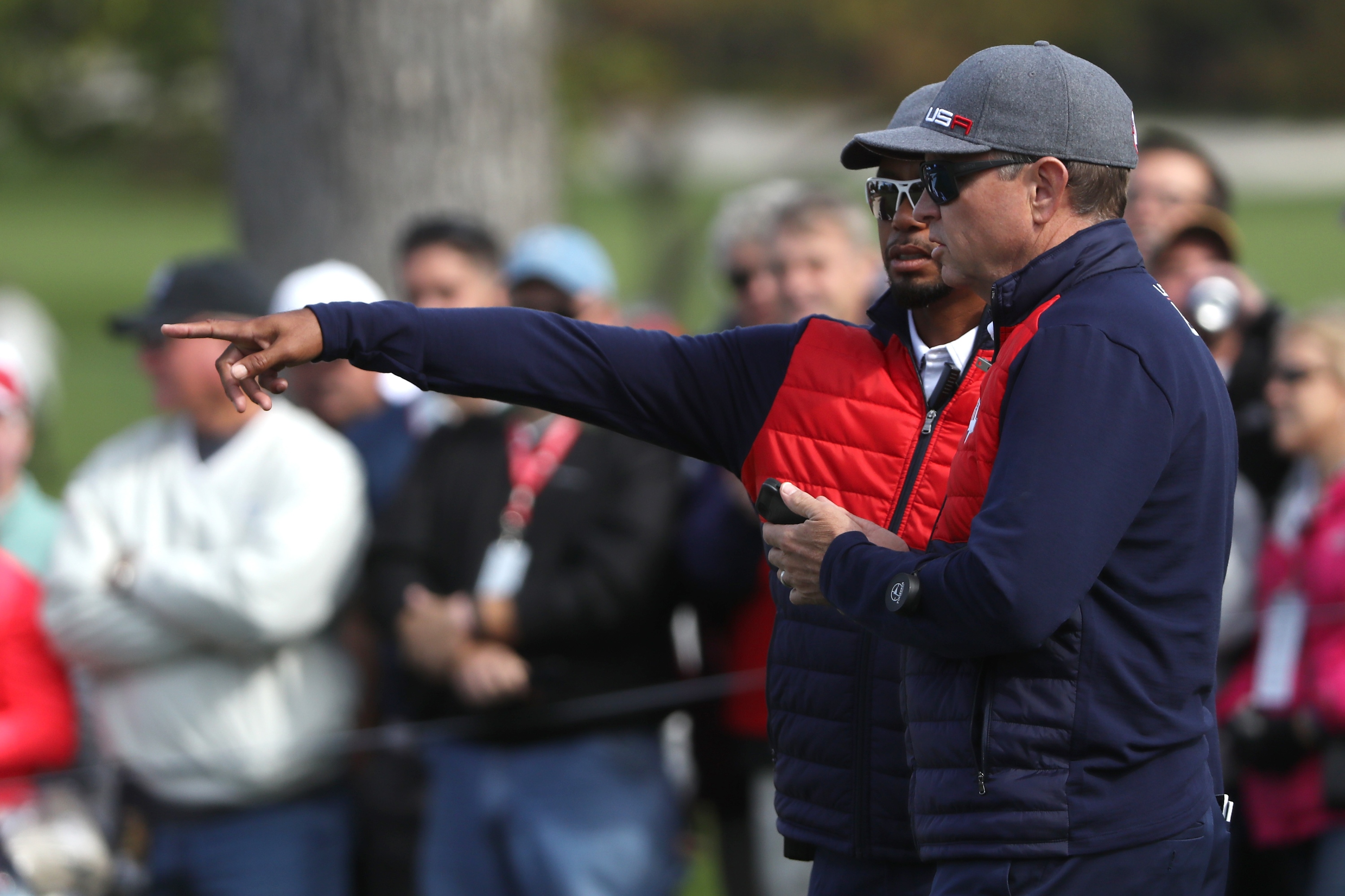 Davis Love III has allowed Tiger Woods to call a lot of the shots. (Getty Images)