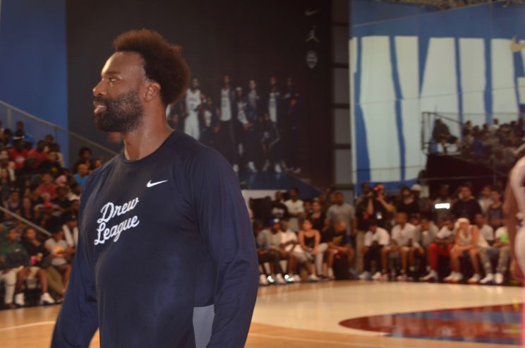Baron Davis is a South Central native and premiered a documentary about the Drew League earlier this year. (Jackie Bamberger/Yahoo Sports)
