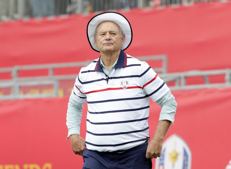 Bill Murray was flexing his golf muscles at the White House. (Getty Images)