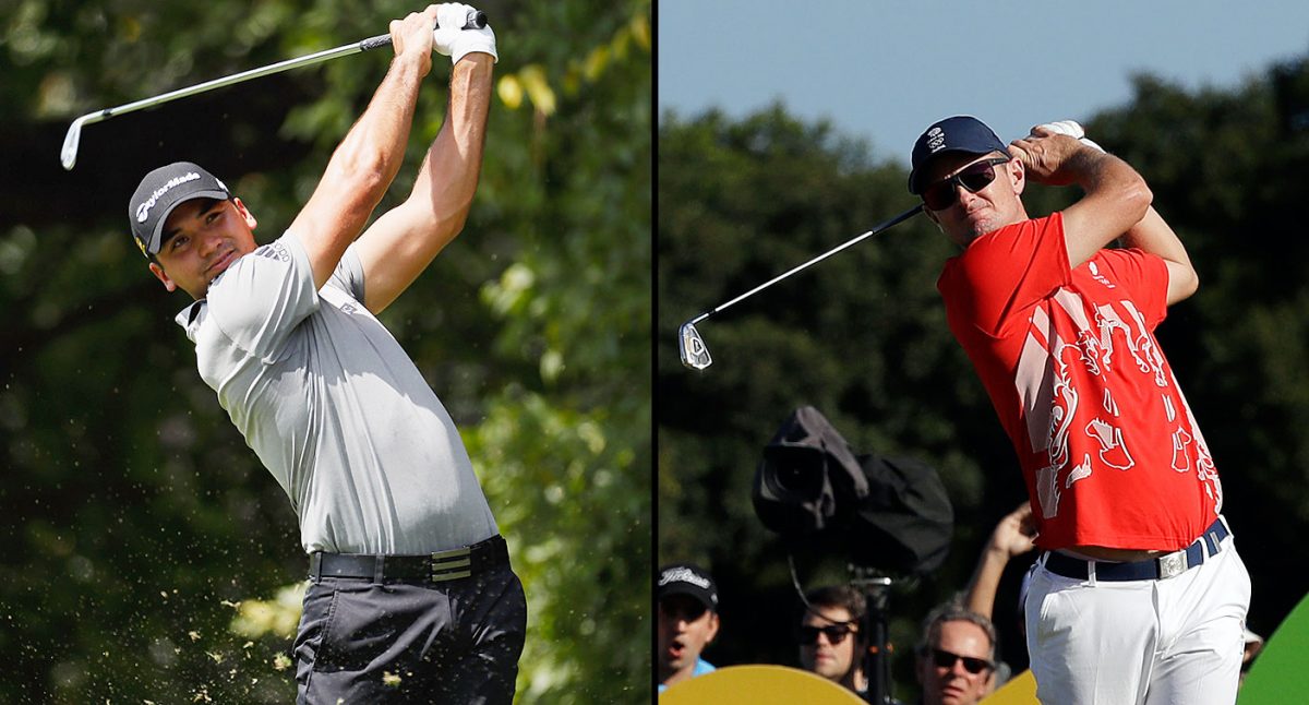 Jason Day, left, and Justin Rose struggled with injuries in 2016. (AP)