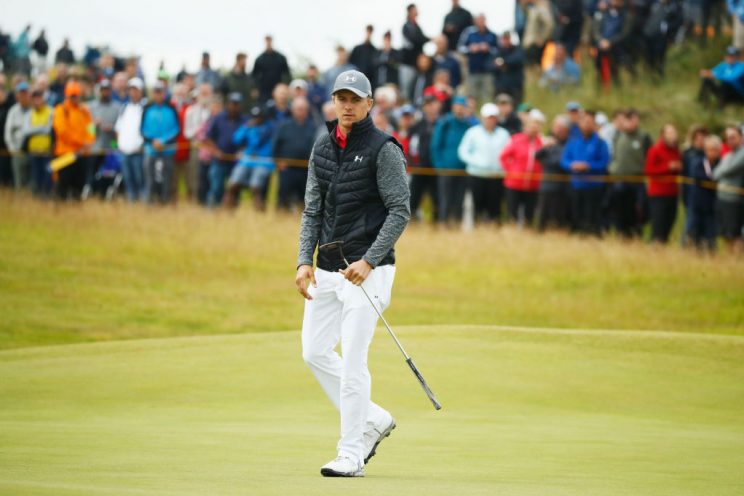 Jordan Spieth is the early leader at the Open Championship. (Getty)