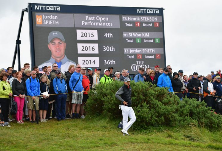 Jordan Spieth had himself a solid early round at the Open Championship. (Getty)