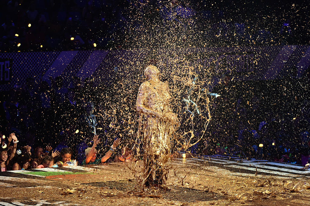 Kobe Bryant, post-sliming. (Dave Mangels/Getty Images)