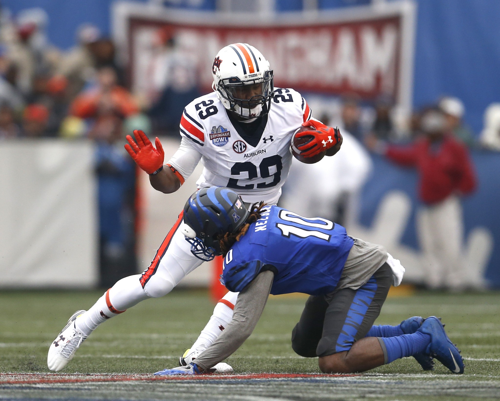 Jovon Robinson was the MVP of the Birmingham Bowl (Getty Images). 