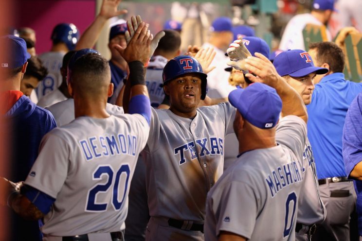 Adrian Beltre came through in a big way Monday night. (Getty Images/ Sean M. Haffey)