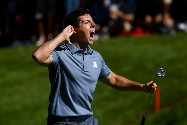 Rory McIlroy brought the roars to the Ryder Cup. (Getty Images)