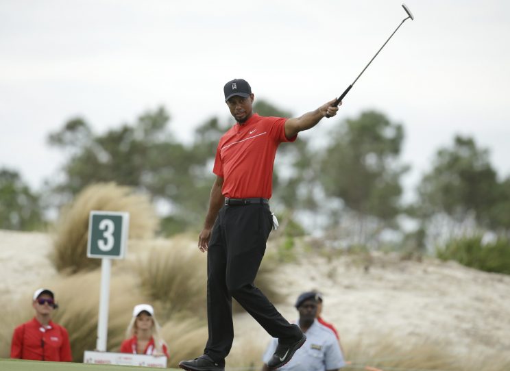 Tiger Woods shot an erratic 4-over 76 on Sunday. (AP)