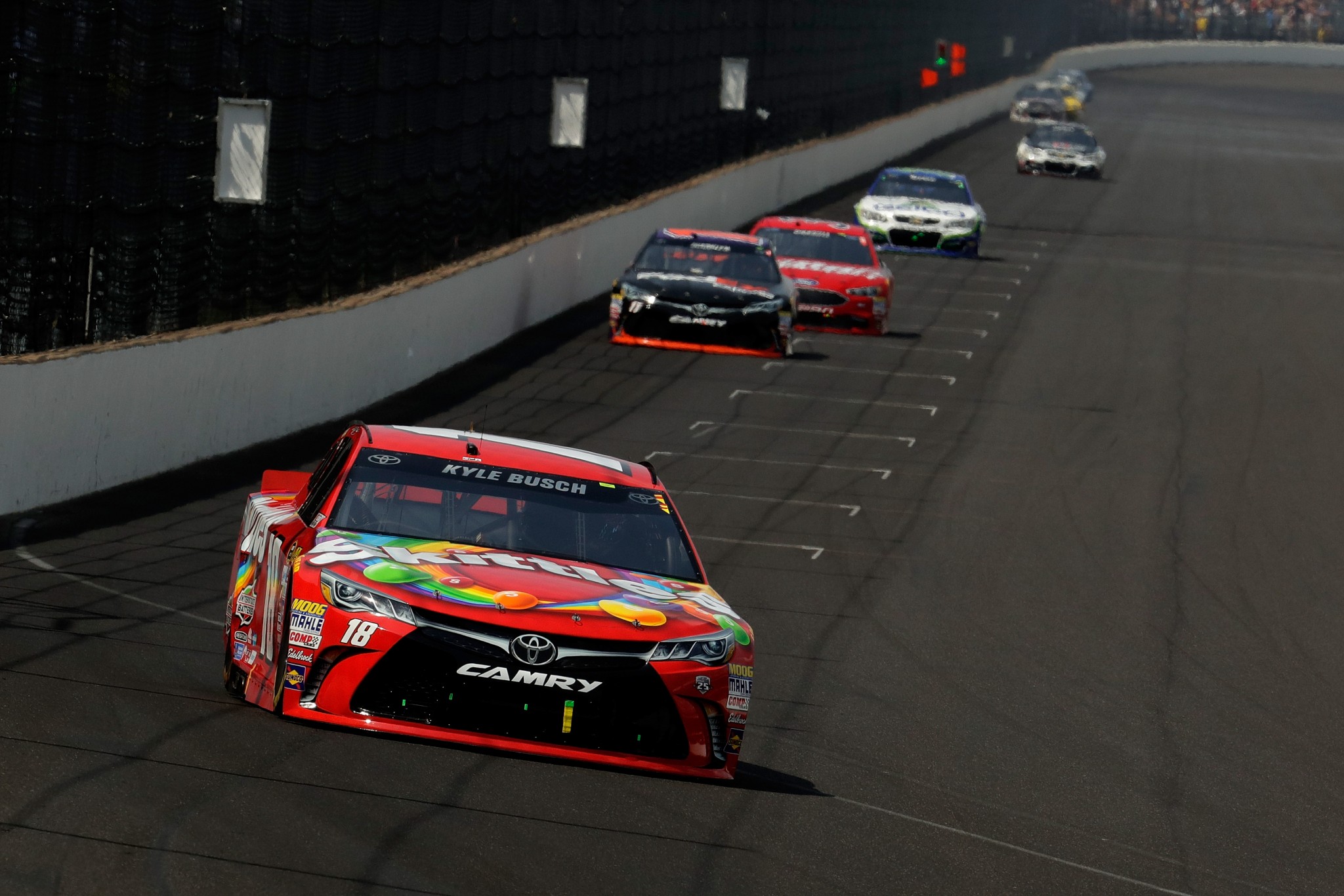 Kyle Busch dominated on Sunday at Indianapolis (Getty). 