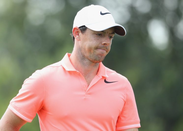 McIlroy injured his rib earlier in the week. (Getty Images)