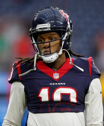 DeAndre Hopkins, seeking new contract, did not report to Houston Texans training camp (Getty Images)