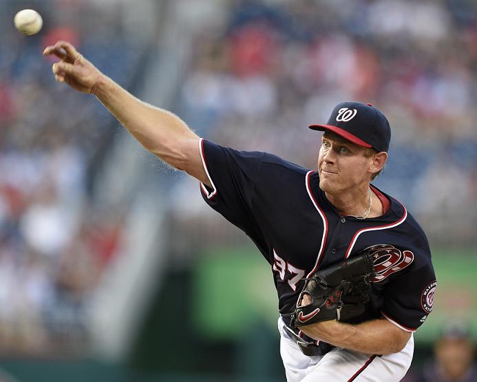 Washington Nationals pitcher Stephen Strasburg improved to 13-0 in Friday's win against the Pirates. (AP)