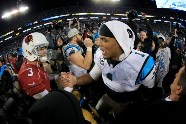 Could we see Carson Palmer and Cam Newton meet in the NFC championship game again this season? (Getty Images)