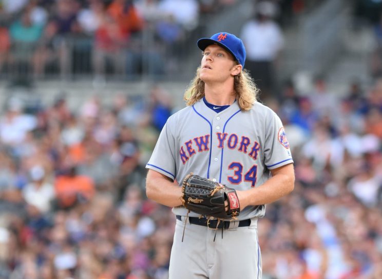 Noah Syndergaard is in a slump right now. (Getty Images/Mark Cunningham)