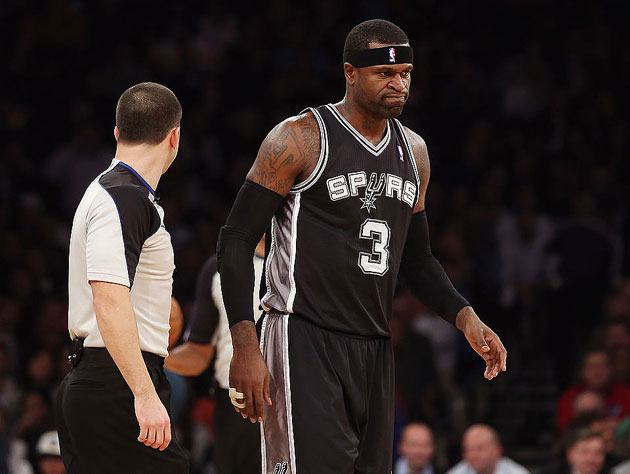 Stephen Jackson, San Antonio Spur, walks. (Getty Images)