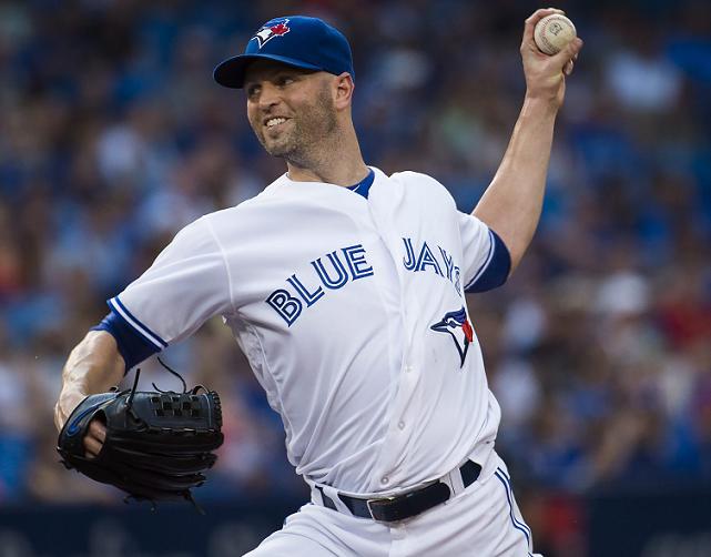 Toronto's J.A. Happ is MLB's first 16-game winner. (AP)