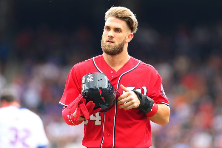 Bryce Harper has been good over his career, but he has move to prove. (Getty Images/Mike Stobe)