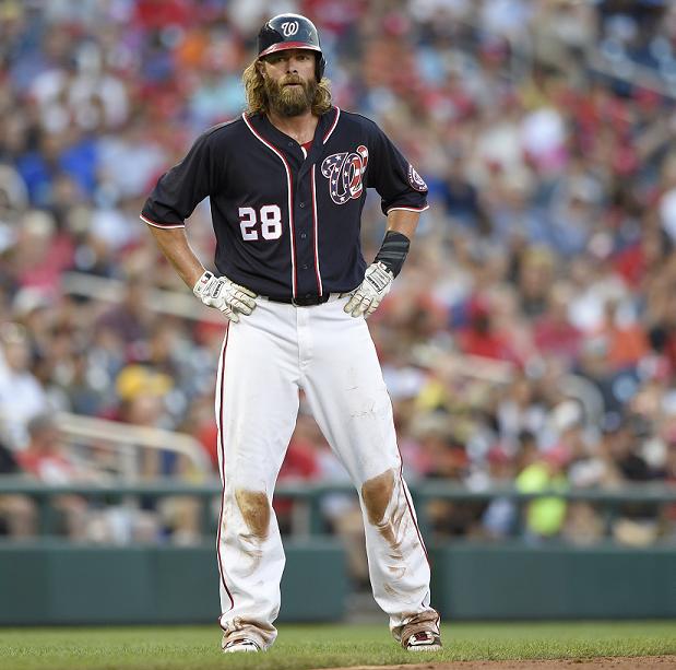 Jayson Werth has reached base in 41 straight games for the Nationals. (AP)