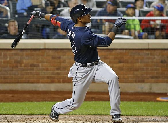 Hector Olivera appeared in 30 games with the Braves over the past two seasons. (AP)