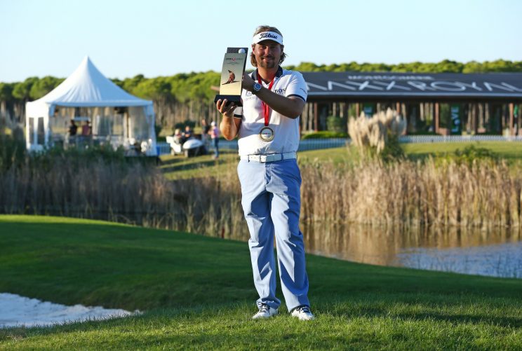 Victor Dubuisson of France won the Turkish Airlines Open in November 2015. (Getty Images)