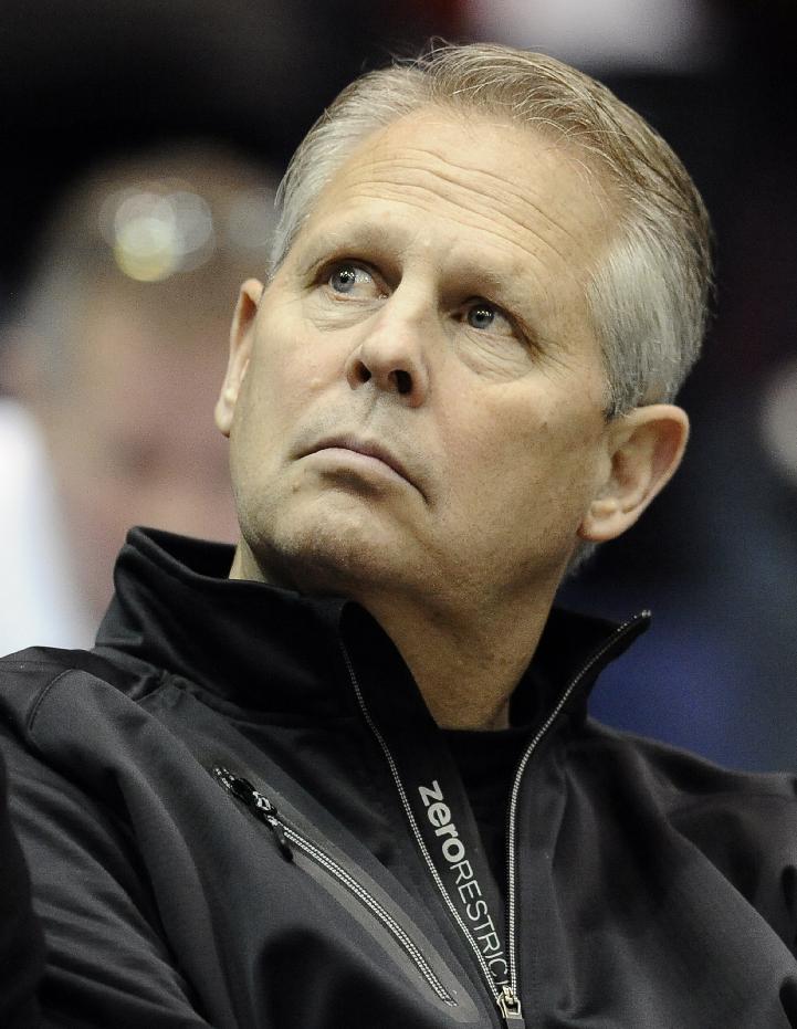 Danny Ainge auditions for Black Mass, or something. (AP Photo/Jessica Hill)