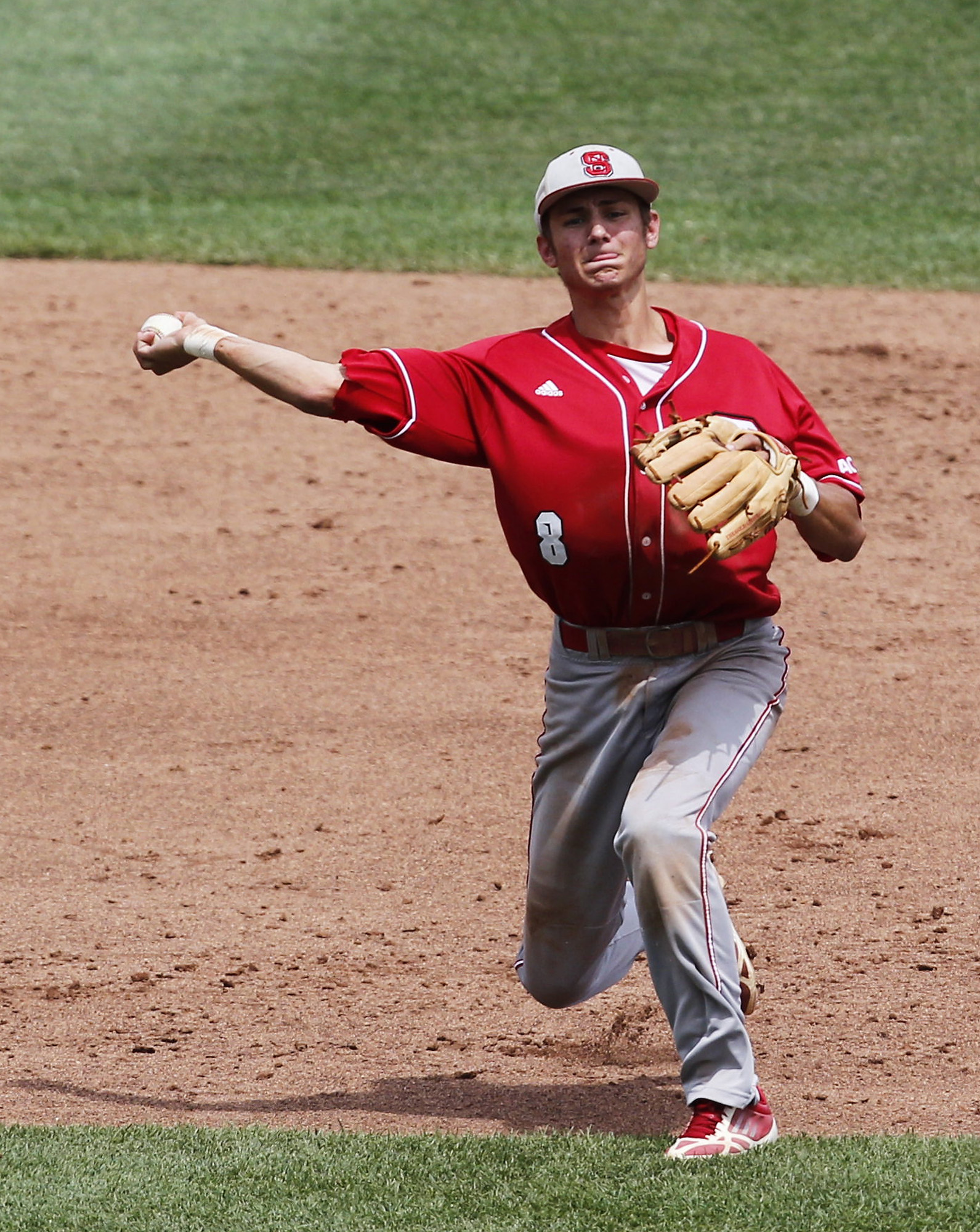 Trea Turner representing the NC State Wolfpack during the 2013 College World Series. (USA TODAY Sports)