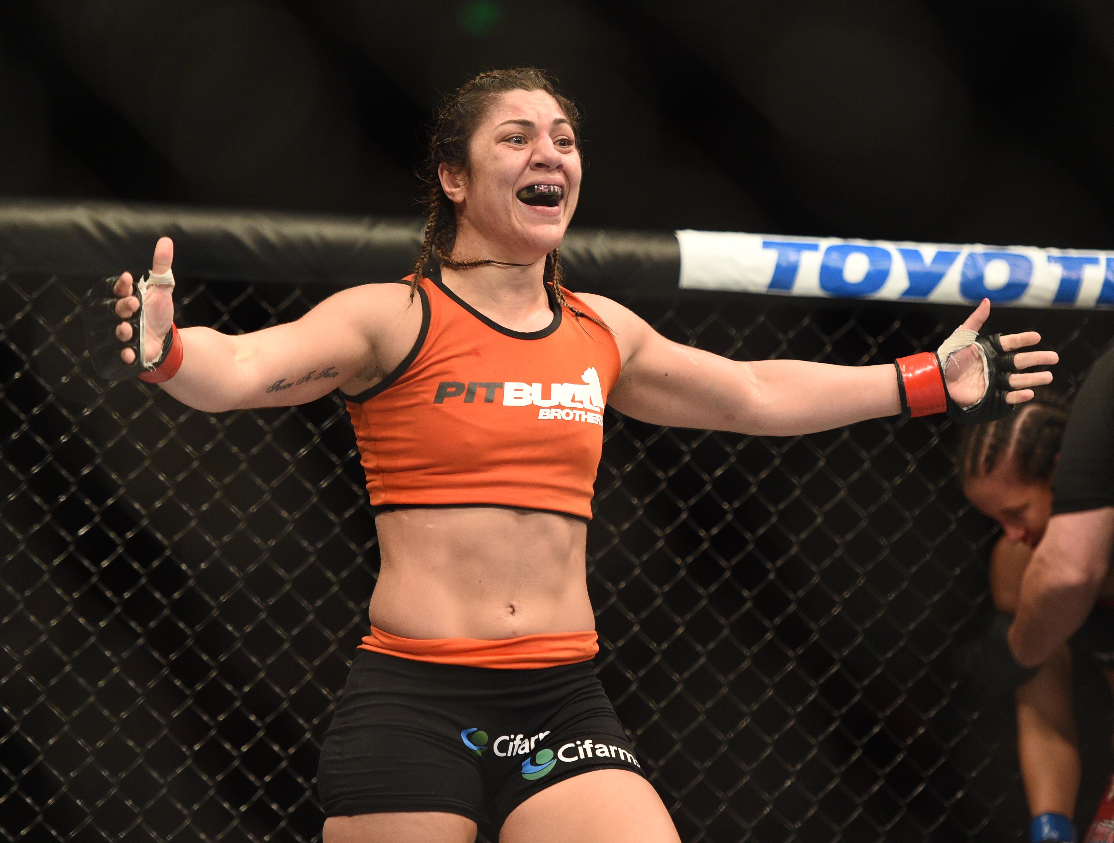 Bethe Correia suffered her first career defeat at the hands of Ronda Rousey at UFC 190. (USAT)