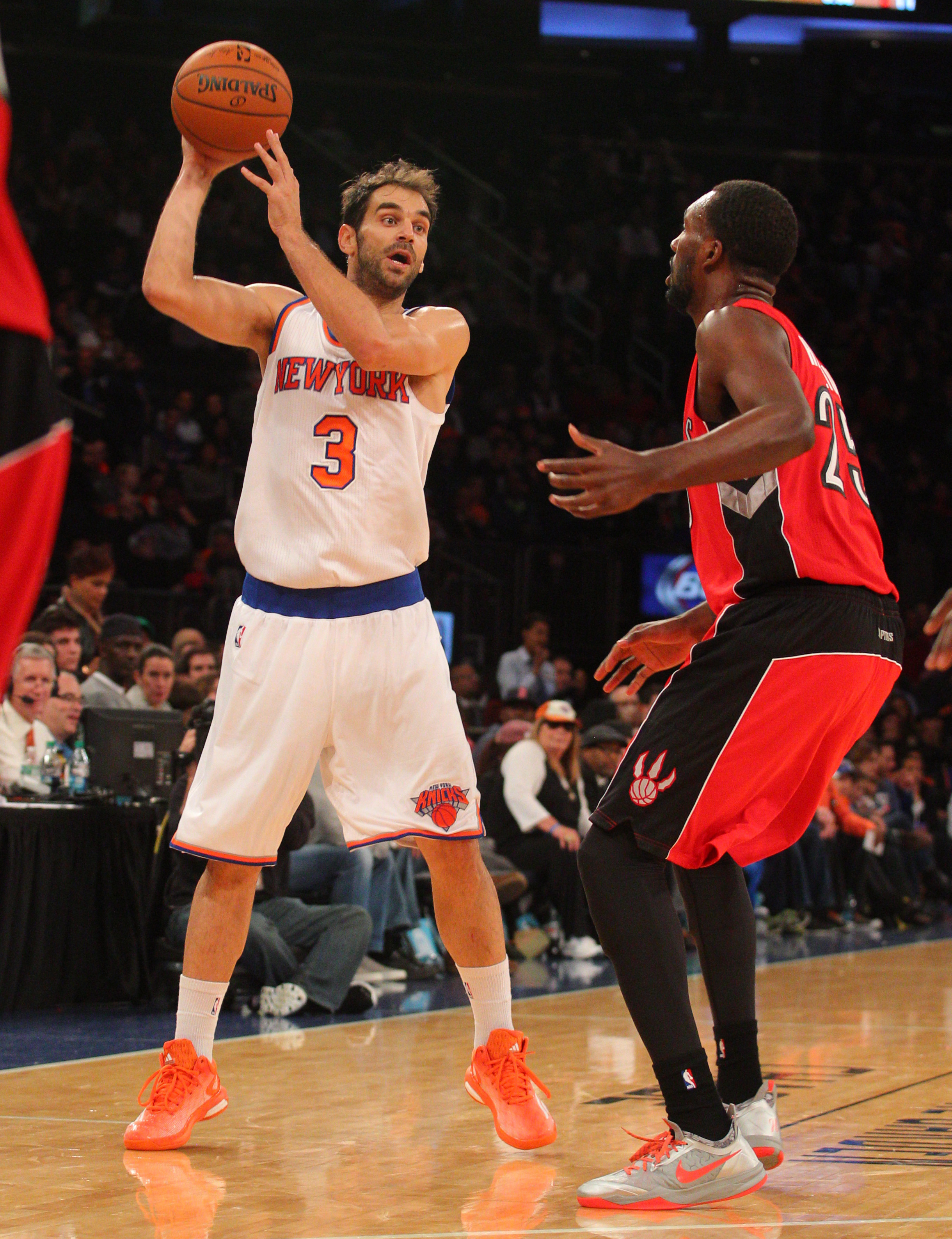 Jose Calderon's regular-season Knicks debut will come later than expected. (Brad Penner-USA TODAY Sports)